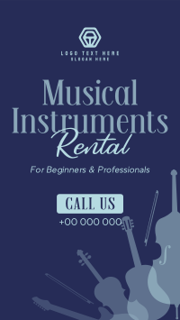 Music Instrument Rental Instagram Story