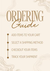 Elegant Marble Order Instructions Flyer