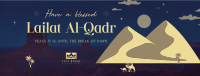 Blessed Lailat al-Qadr Facebook Cover Image Preview