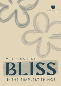 Blissful Flowers Poster