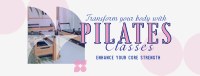 Minimalist Pilates Classes Facebook Cover Image Preview