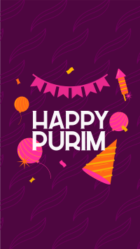 Purim Jewish Festival Facebook Story