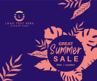 Great Summer Sale Facebook Post