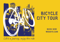 Bike and the City Postcard Design