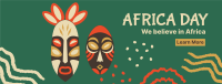 Africa Day Masks Facebook Cover Design