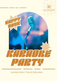 Karaoke Party Hours Flyer