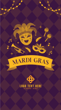 Mardi Gras Celebration Facebook Story