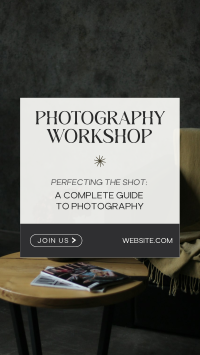 Photography Workshop Elegant TikTok Video Design