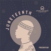 Beautiful Juneteenth Man Instagram Post Image Preview