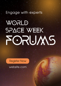 Space Week Forums Flyer