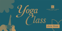 Trendy Yoga Class Twitter Post