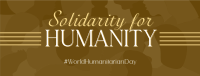 Simple Humanitarian Day Facebook Cover Design