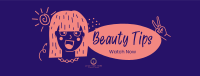 Beauty Cute Tips Facebook Cover Design