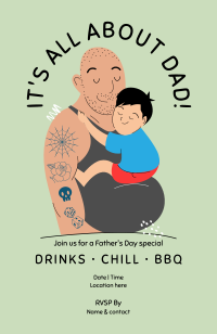 Cool Dad Celebration Invitation