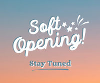 Soft Opening Launch Cute Facebook Post