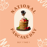 Strawberry Pancake Instagram Post