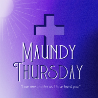 Holy Week Maundy Thursday Instagram Post