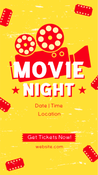 Movie Night Tickets Instagram Story