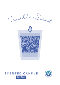 Illustrated Scented Candle Poster