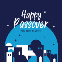 Passover Skyline Linkedin Post Design