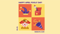 Tiled April Fools Zoom Background