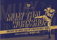 Muay Thai Workshop Postcard