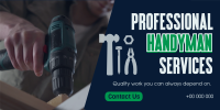 Professional Handyman Services Twitter Post