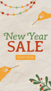 Rustic New Year Sale Facebook Story