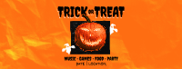 Spooky Halloween Pumpkin Facebook Cover