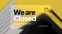 Modern Business We're Closed Animation