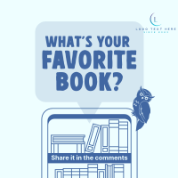 Q&A Favorite Book Instagram Post