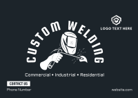 Custom Welding Works Postcard Design