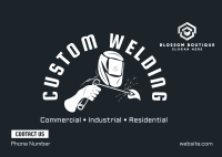 Custom Welding Works Postcard Image Preview