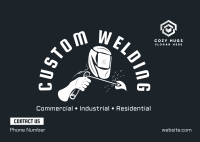 Custom Welding Works Postcard Image Preview