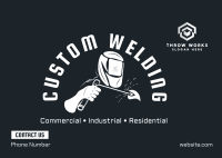 Custom Welding Works Postcard Image Preview