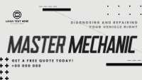 Abstract Professional Motor Mechanic Animation