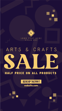 Art Supply Clearance Facebook Story