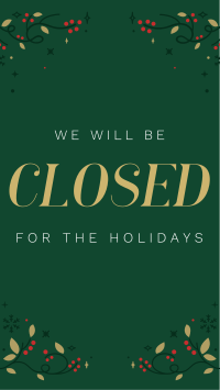 Closed for Christmas Facebook Story Design