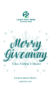 Merry Giveaway Announcement Instagram Reel Image Preview