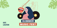 Summer Music Festival Twitter Post