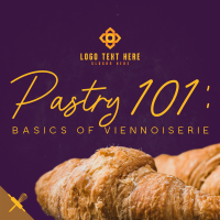 Basics of Viennoiserie Instagram Post Design