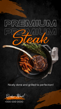 Premium Steak Order Instagram Story