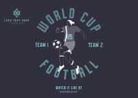 Football World Cup Tournament Postcard