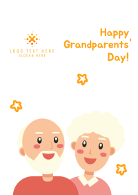 Grandparents Day Illustration Greeting Poster