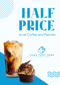 Half Price Coffee Poster