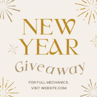 New Year Giveaway Instagram Post