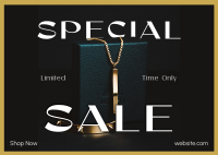 Jewelry Editorial Sale Postcard Design