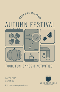 Fall Festival Calendar Invitation