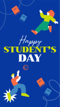 Bookish Students Day Facebook Story