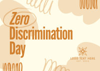 Zero Discrimination Day Postcard Design